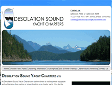 Tablet Screenshot of desolationsoundyachtcharters.com